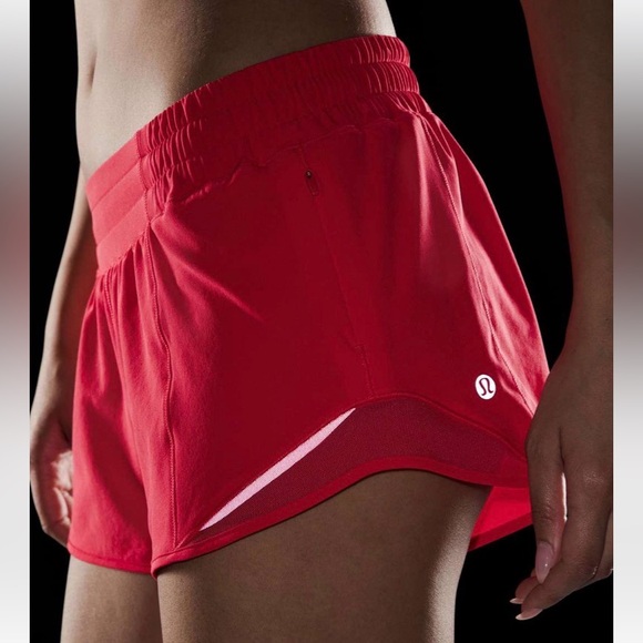 Lululemon Hotty Hot High-Rise Lined Short Neon size 10 - Picture 3 of 10
